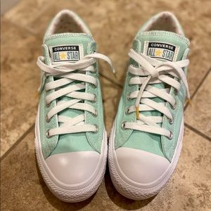 Women’s size 8 mint green/blue Converse